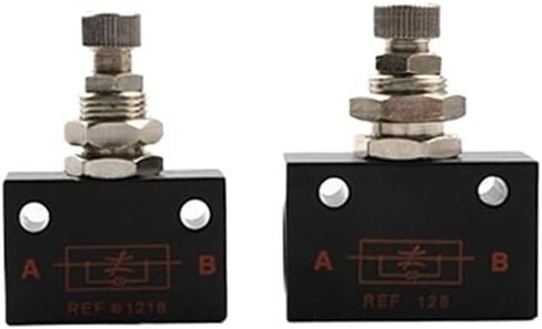 1PCS REF 128/1218 PT1/4 1/8 Throttle Valve Two-Way Adjustable Pneumatic Valve Automation line(REF 128) in Kuwait