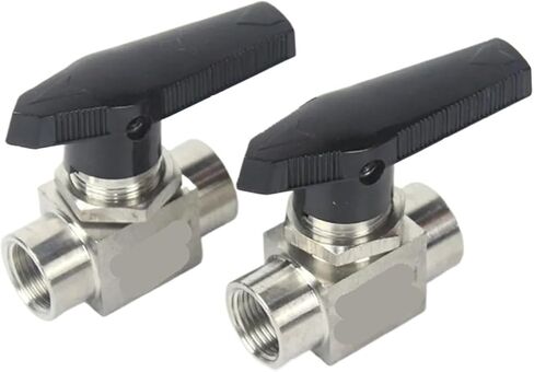 1PCS 1/8" 1/4" 3/8" 1/2" 3/4" 1" BSP/NPT Internal Thread 304 Stainless Steel Two-Way Ball Valve for high Temperature Water, Gas and Oil(3/8",NPT) in Kuwait