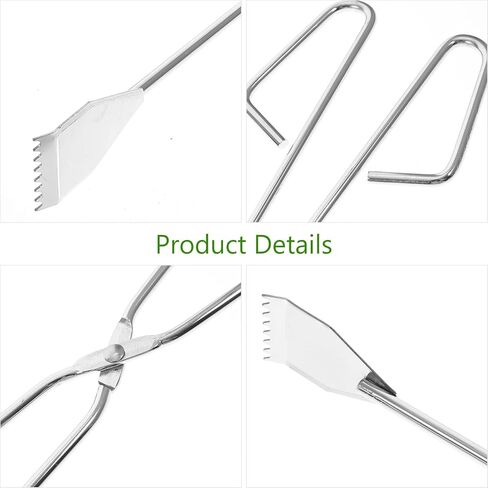 Totority Stainless Steel Trash Grabber Tool with Handle Sturdy Garbage Pliers for Outdoor and Indoor Litter Pickup, Lightweight Trash Picker Clamp for Sanitation and Cleanup Random Color in Saudi Arabia