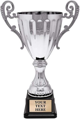 Crown Awards 9.5" Accolade Silver Metal Cup Trophies, Silver Cup Tournament Trophy Prime in Kuwait