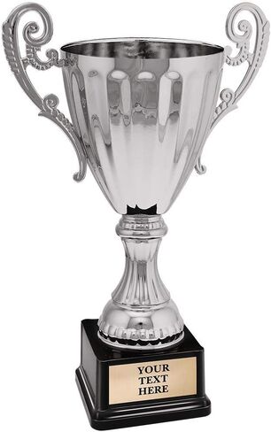 Crown Awards 9.5" Accolade Silver Metal Cup Trophies, Silver Cup Tournament Trophy Prime in Kuwait