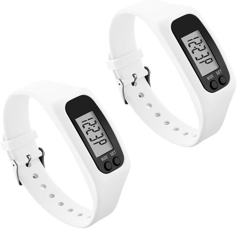 Silicone Fitness Tracker Watch, Pedometer Watch with Large LED Screen, No App Step Counting Bracelet, Calorie & Distance Tracker for Walking Running for Men Women in Saudi Arabia