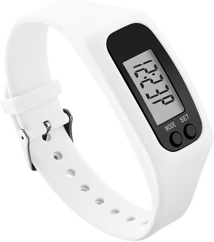 Silicone Fitness Tracker Watch, Pedometer Watch with Large LED Screen, No App Step Counting Bracelet, Calorie & Distance Tracker for Walking Running for Men Women in Saudi Arabia