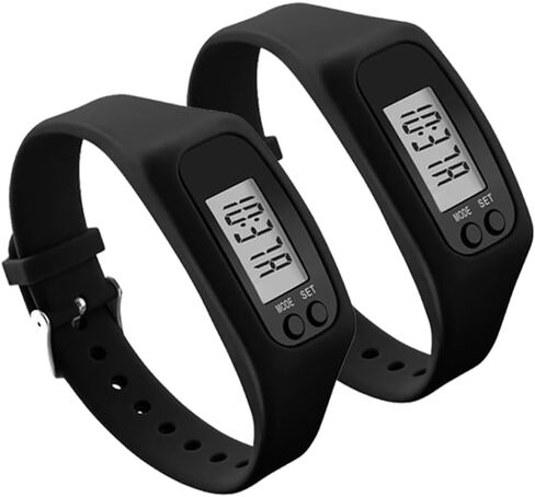 Silicone Fitness Tracker Watch, Pedometer Watch with Large LED Screen, No App Step Counting Bracelet, Calorie & Distance Tracker for Walking Running for Men Women in Saudi Arabia