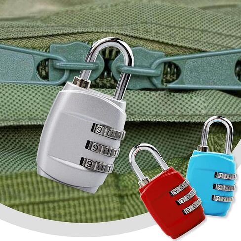 Luggage Lock Combination Travel Lock Suitcase Zipper 3-Digit Combination Padlock for Luggage Backpack Carry On in Saudi Arabia