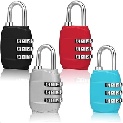 Luggage Lock Combination Travel Lock Suitcase Zipper 3-Digit Combination Padlock for Luggage Backpack Carry On in Saudi Arabia