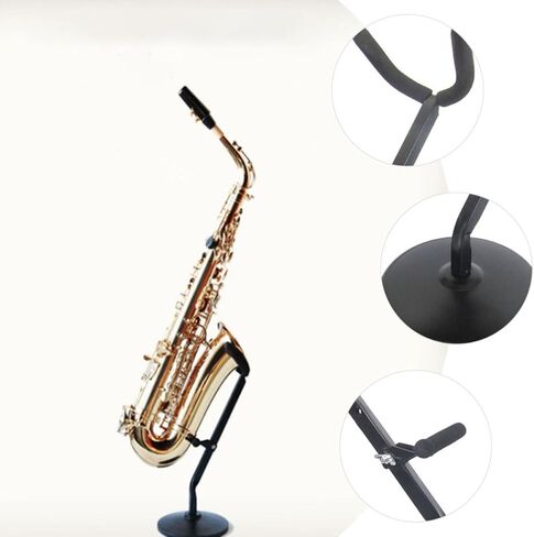 Alto Saxophone Stand Rack Desktop Saxophone Holder Bracket for Alto Sax Practical Musical Instrument Accessory in Saudi Arabia