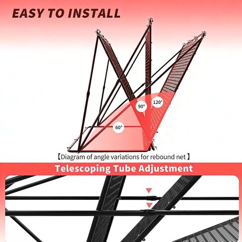 Garvee 2-in-1 Baseball Pitching and Rebounder Net, with Zone – Pitchback Trainer for Throwing, Fielding, and Practice Drills in Saudi Arabia