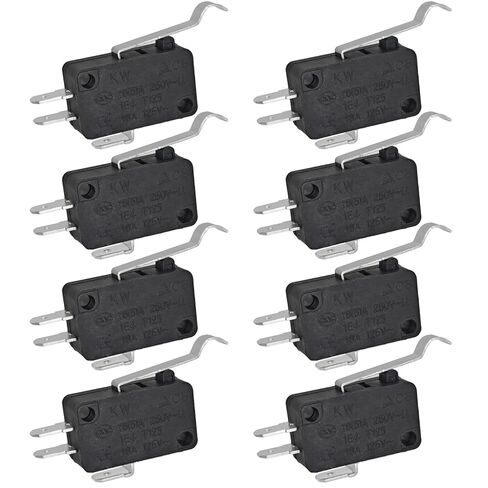مفتاح ميكرو V7-7H15D8-263-1 (عبوة من 8 قطع) - مفتاح حركة SPDT Roller Lever Snap متوافق مع هانيويل - استبدال من الدرجة الصناعية in Saudi Arabia