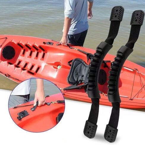مقبض بلاستيكي لأجزاء الكاياك: عبوتان من مقبض حمل متين سهل التركيب مع براغي - تخزين النقل ونقاط ربط مؤقتة - ملحقات أنظمة Wilderness Kayak in Kuwait