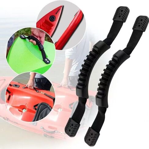 مقبض بلاستيكي لأجزاء الكاياك: عبوتان من مقبض حمل متين سهل التركيب مع براغي - تخزين النقل ونقاط ربط مؤقتة - ملحقات أنظمة Wilderness Kayak in Kuwait