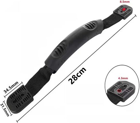 مقبض بلاستيكي لأجزاء الكاياك: عبوتان من مقبض حمل متين سهل التركيب مع براغي - تخزين النقل ونقاط ربط مؤقتة - ملحقات أنظمة Wilderness Kayak in Kuwait