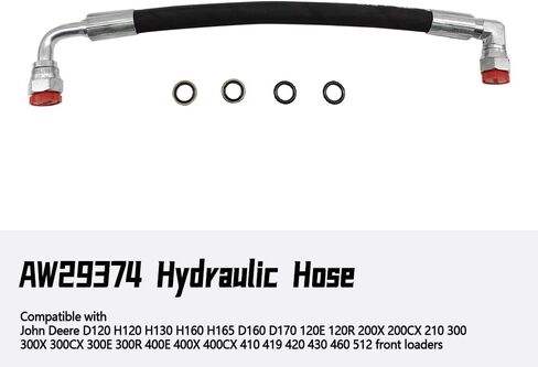 خرطوم هيدروليكي AW29374 مناسب للرافعات الأمامية JD 300X H165 H130 120E D120 120R 210 512 مقاس 14 بوصة 5800Psi in Kuwait