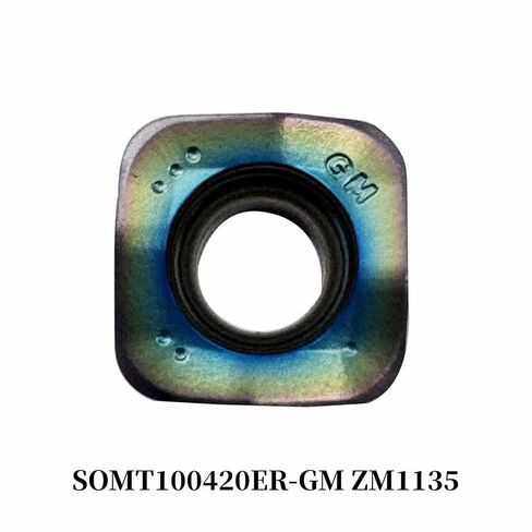 10 قطعة SOMT100420ER-GM ZM1135 عالية السرعة تغذية كربيد طحن إدراج مربع نانو الأزرق المغلفة للصلب مروي in Kuwait
