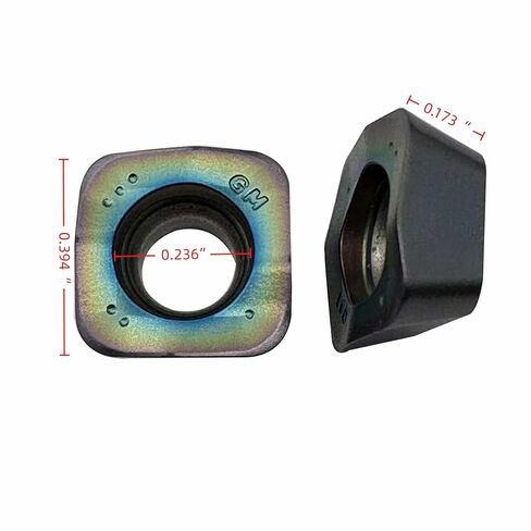 10 قطعة SOMT100420ER-GM ZM1135 عالية السرعة تغذية كربيد طحن إدراج مربع نانو الأزرق المغلفة للصلب مروي in Kuwait