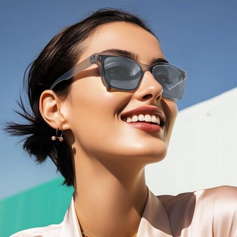 Sunglasses Classic Polarized Square Frame Sun Protection Shades for Outdoor Driving Travel Sports and Daily Wear in Saudi Arabia