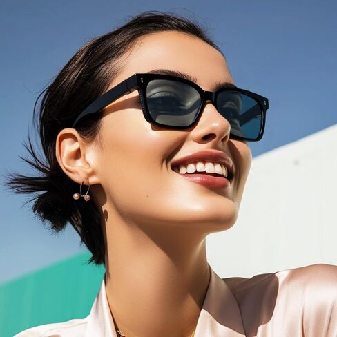 Sunglasses Classic Polarized Square Frame Sun Protection Shades for Outdoor Driving Travel Sports and Daily Wear in Saudi Arabia
