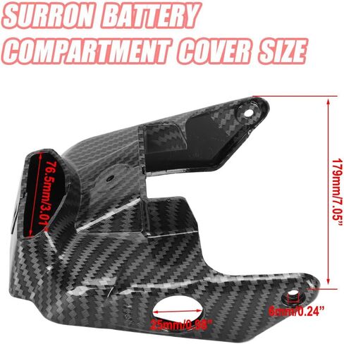 Sur Ron Battery Side Cover Imitation Carbon Fiber Battery Protect Lock Cover for Surron Light Bee X/S / X160 / X260 Electric Dirt Bike EBike Battery Wrap Guard Protector Protection in Saudi Arabia