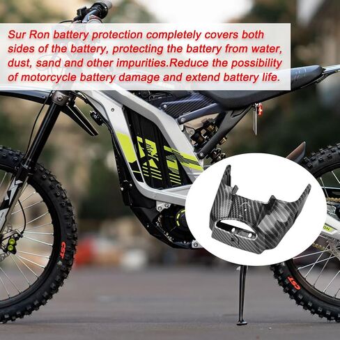 Sur Ron Battery Side Cover Imitation Carbon Fiber Battery Protect Lock Cover for Surron Light Bee X/S / X160 / X260 Electric Dirt Bike EBike Battery Wrap Guard Protector Protection in Saudi Arabia