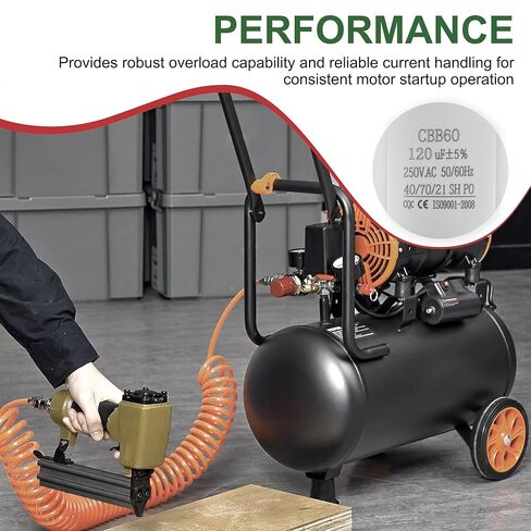 CBB60 Run Capacitor for Motor Air Compressor and air Conditioner Compressor, 120uF 250VAC 50/60Hz in Kuwait