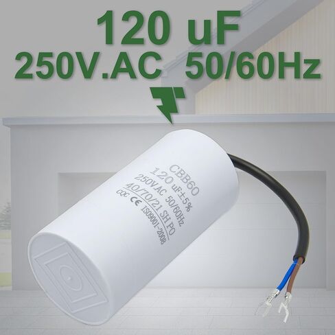 CBB60 Run Capacitor for Motor Air Compressor and air Conditioner Compressor, 120uF 250VAC 50/60Hz in Kuwait