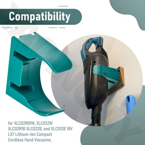 458571-5 دعامة تثبيت على الحائط متوافقة مع جميع المكانس اليدوية M-akita 18V LXT - أزرق in Kuwait