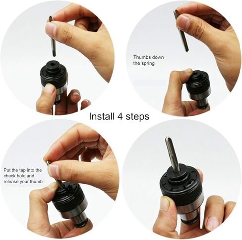JIS GT24 M6 Tapping Collet Chuck Holder, Speed Steel Material, Device, Torsion Type for Durability, Wide Application in Machines with CCW Spindles in Kuwait