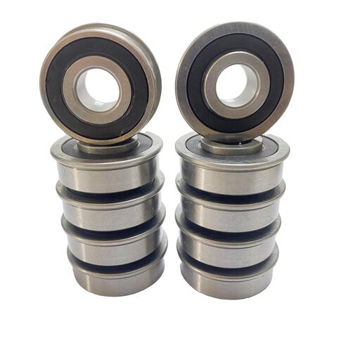 DEEG 10 PCS for Push Lawn Mower Wheel Bearings ID 1/2" x OD 1-1/8" Upgrade Flanged Ball Bearings Replace for Honda,Husqvarna,yardmax,Cub Cadet/MTD 741-0262 in Saudi Arabia