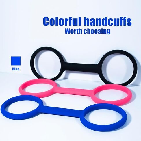Halloween Police Style Costume Prop - Realistic Silicone Handcuffs Toys in Saudi Arabia