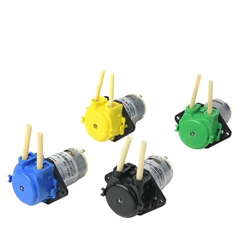 5-in-Pack NKP Micro Peristaltic Pump 6V/12V/24V DC Motor Low Flow Dosing Pump with Blue Color, Silicone/BPT Tubing(B08,6V Straight) in Saudi Arabia