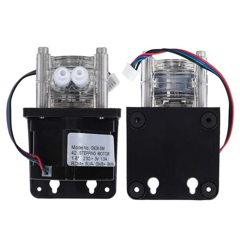 Luocute G928SM 42 Stepper Motor Peristaltic Pump, Fast Loading Large 0-400ml / min, with Transparent PC Cover and Food Grade Silicone Tube, for Lab Liquid Dosing in Saudi Arabia