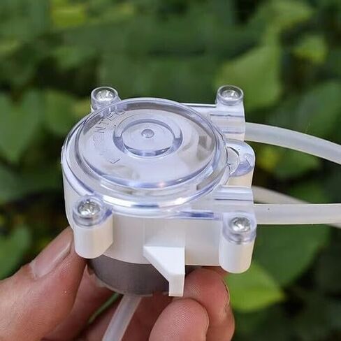 DC6V-12V 500rpm Micro Peristaltic Pump, Three-Roller Silicone Squeeze Design, Clear Enclosure, High-Pressure Low-Flow Dosing for Lab/Industrial Use in Saudi Arabia