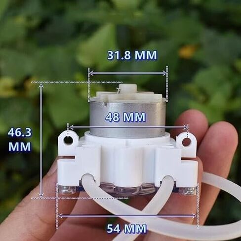 DC6V-12V 500rpm Micro Peristaltic Pump, Three-Roller Silicone Squeeze Design, Clear Enclosure, High-Pressure Low-Flow Dosing for Lab/Industrial Use in Saudi Arabia