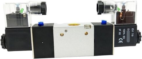 1PCS 3V220 G1/4 Solenoid Valve Two-Way Three-Position Pneumatic Valve Single and Double Coil Pneumatic Valve Type(DC24V_1PC) in Kuwait