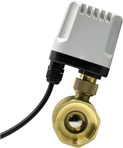 1PCS 12VDC 1/2" 3/4" 1" 2" Waterproof Ball Valve 220V 12V 24V Brass Ball Valve Three-Wire or Two-Wire Brass Ball Valve(1/2",12VDC_CR03) in Kuwait