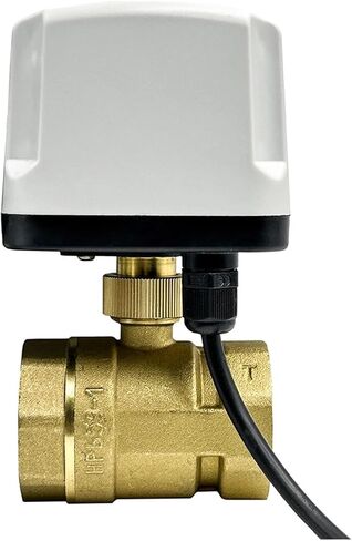 1PCS 12VDC 1/2" 3/4" 1" 2" Waterproof Ball Valve 220V 12V 24V Brass Ball Valve Three-Wire or Two-Wire Brass Ball Valve(1/2",12VDC_CR03) in Kuwait