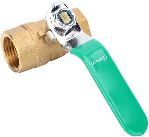 3Pcs Brass Water Pipe Ball Valve 1/2in Double Female Thread Thick Drain Shut Off Switch in Kuwait