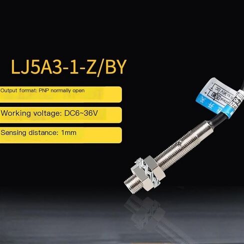 Inductive Proximity Switch lj5a3-1-z/by Metal Sensor M5 DC Three Wire PNP Normally Open 6-24-36VDC in Saudi Arabia