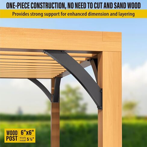 AECXM للخدمة الشاقة 4 × 4 بوصة (الفعلي: 3.2 بوصة × 3.2 بوصة) دعامات دعم زاوية بزاوية 45 درجة، لشرفات المراقبة والطوابق والشرفات والكبائن الخشبية وغيرها من العريشة بزاوية الإطار الخشبي (8 دعامة) in Kuwait