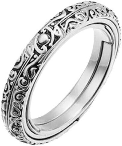 Rings for Men/Women, Astronomical Sphere Ball Cosmic Finger Ring, Deformation, Couple Lover Jewelry Gift/Souvenir, Silver in Saudi Arabia