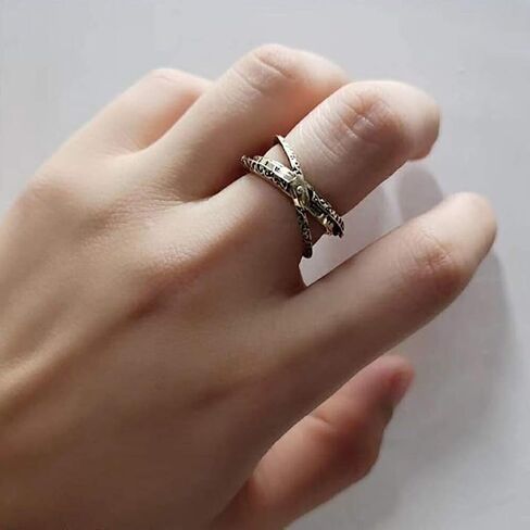 Rings for Men/Women, Astronomical Sphere Ball Cosmic Finger Ring, Deformation, Couple Lover Jewelry Gift/Souvenir, Silver in Saudi Arabia