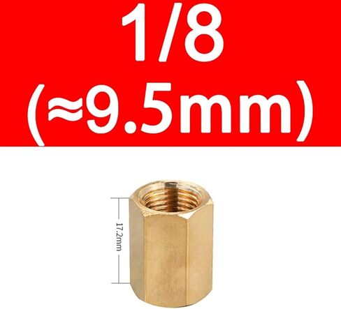 1 قطعة تركيب الأنابيب النحاسية خرطوم نحاسي عرافة اقتران مقرنة موصل سريع أنثى الموضوع 1/8 "1/4" 3/8 "1/2" 3/4 "للماء الوقود الغاز(01) in Kuwait