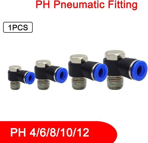 1 قطعة PH خرطوم اتصال الهواء المناسب 4-12 مللي متر ذكر الموضوع BSPT 1/4 "1/2" 1/8 "3/8" الحلمة النحاس اقتران سريع تركيبات هوائية (PH6-03) in Kuwait