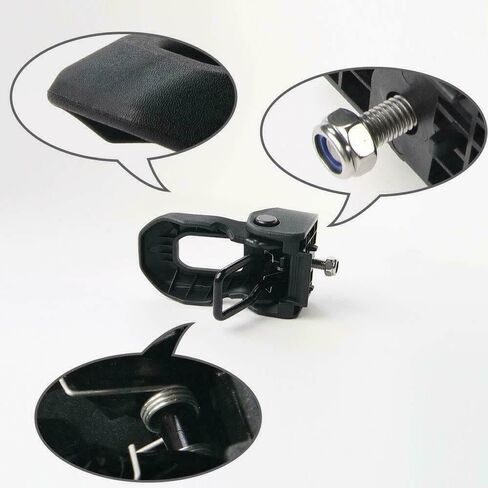 2 مجموعة من 2X قفل بقطعة غطاء الصيد قوس المزالج مشبك عدة لسيارة جيب لرانجلر 2018-2022 in Kuwait