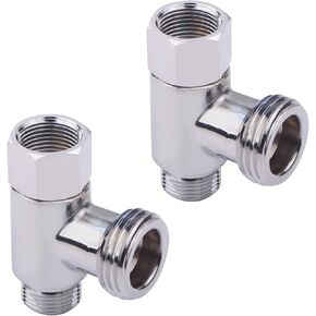 محول تي شيرت ثلاثي الاتجاهات، 3/8 بوصة × 3/8 بوصة × G1/2 ذكر، صمام نحاسي إضافي مع لمسة نهائية من الكروم، موصل خط المياه بزاوية إيقاف للبيديت، الصنبور، المرحاض، غسالة الأطباق in Kuwait