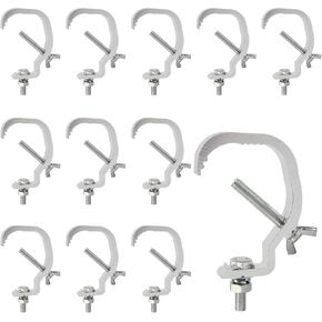 12 حزمة تروس C المشبك 1.18-2 بوصة، 55 رطل أضواء المسرح المشابك تروس المشابك هوك يصلح لأنبوب OD 30-50 مم، الثقيلة المرحلة الإضاءة C المشبك ل DJ الإضاءة الاسمية أضواء بقعة أضواء in Kuwait