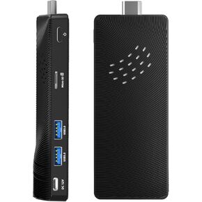 Mini PC Stick، Win 11 Celeron J4105 8GB RAM 128GB eMMC 2.7 جيجا هرتز، USB-C كمبيوتر مكتبي بدون مروحة، USB 3.0 X 2، RJ45 Gigabit Ethernet 4K 60 هرتز، WiFi BT 5.2، HDMI 2.0 للأعمال والمنزل والمكتب in Kuwait