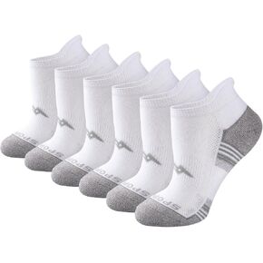 جوارب رياضية عالية الأداء للسيدات 6/12 زوجًا، جوارب قطنية للكاحل مع عروة للكعب ونعل مبطن للجري وصالة الألعاب الرياضية in Kuwait