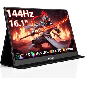 شاشة تعمل باللمس، شاشة لمس محمولة 15.6 بوصة 1080 بيكسل 10 نقاط، شاشة سفر USB-C HDMI HDR IPS مع غطاء ذكي ومكبر صوت، شاشة خارجية ثانية لأجهزة الكمبيوتر المحمول والكمبيوتر المحمول والكمبيوتر اللوحي in Kuwait