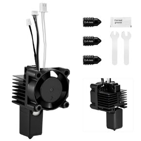 P1P P1S Hotend Complete Kit, Complete Assembly for Bamboo Lab P1 Series 3D Printer, 0.4 mm Hardened-Steel Nozzle, Ceramic Heater, Thermistor, Fan and 3D Printers Extruder Heating Block Replacement in Saudi Arabia